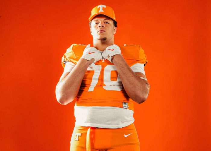 2025 4-star OT Jaelyne Matthews during an unofficial visit to Tennessee. (Photo courtesy of Jaelyne Matthews)